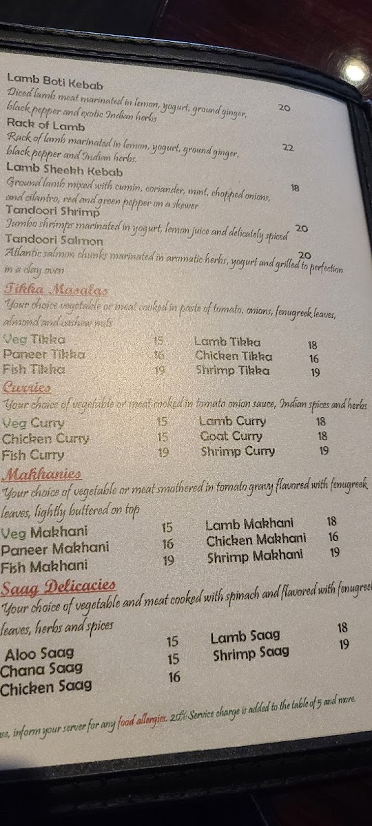 Menu Aago Indian/ Nepalese Restaurant & Bar-10