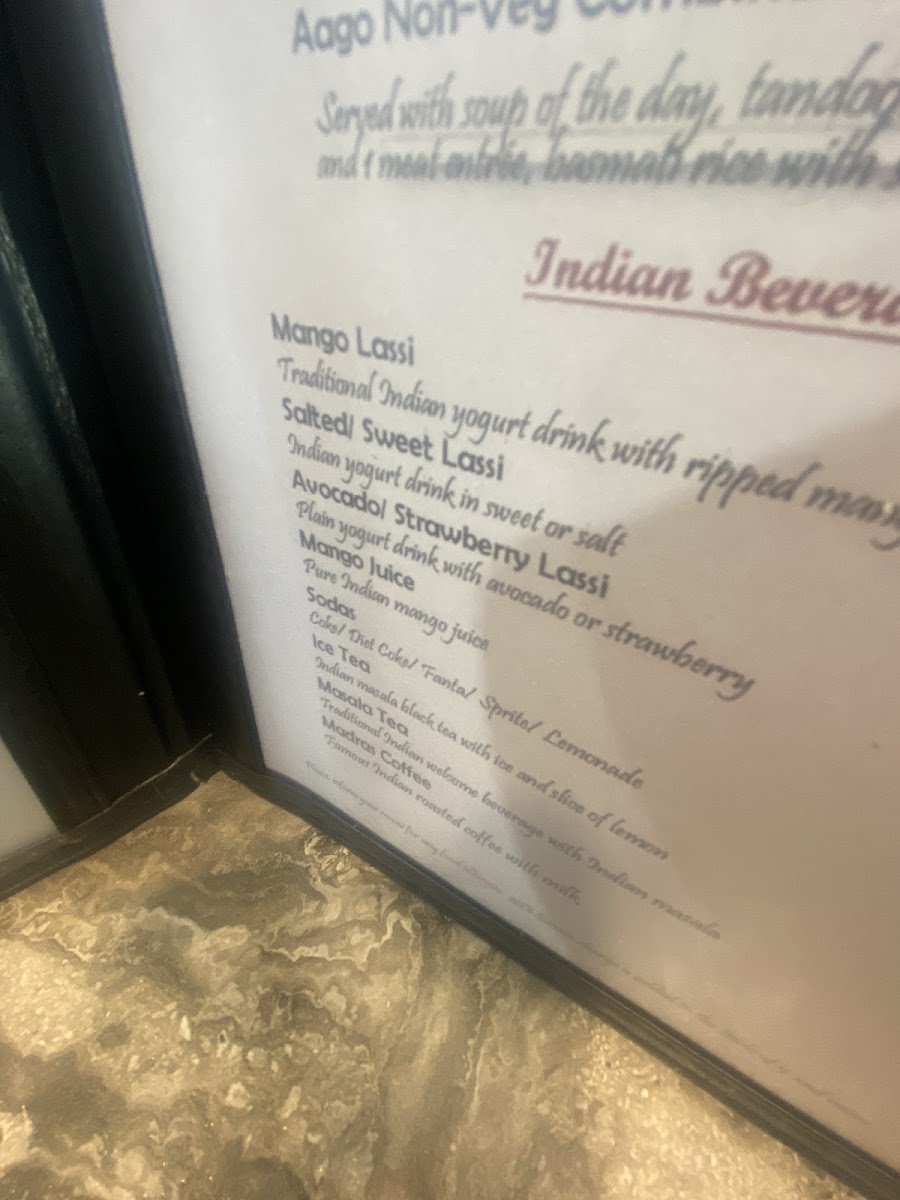 Menu Aago Indian/ Nepalese Restaurant & Bar-4