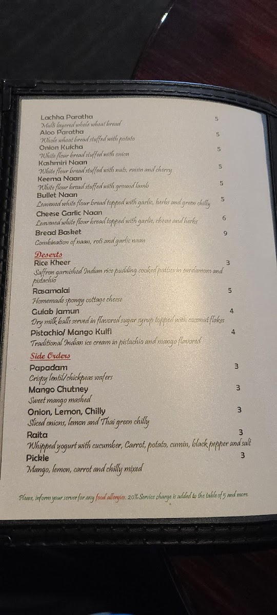 Menu Aago Indian/ Nepalese Restaurant & Bar-6